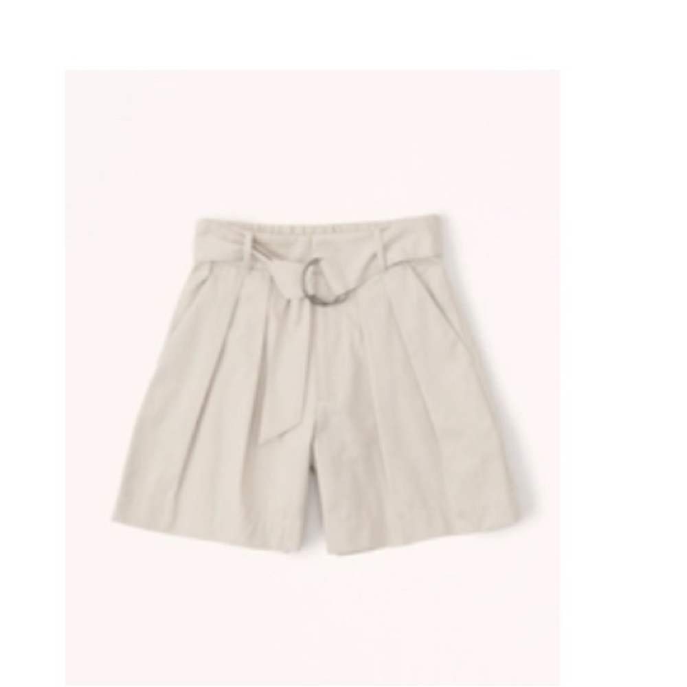 Abercrombie & Fitch High Waist Tan Shorts